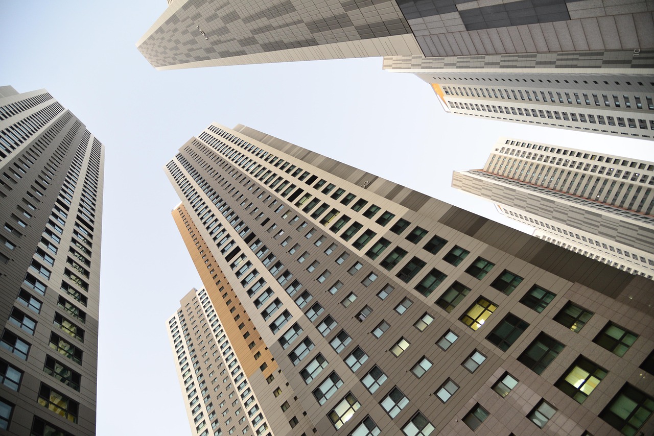 Moderne architectuur met zichtram-technologie. Moderne architectuur met zichtram-technologie.